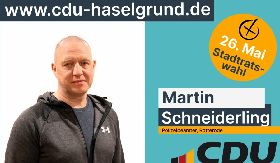 CDU Kandidiat für den Stadtrat Steinbach-Hallenberg Martin Schneiderling