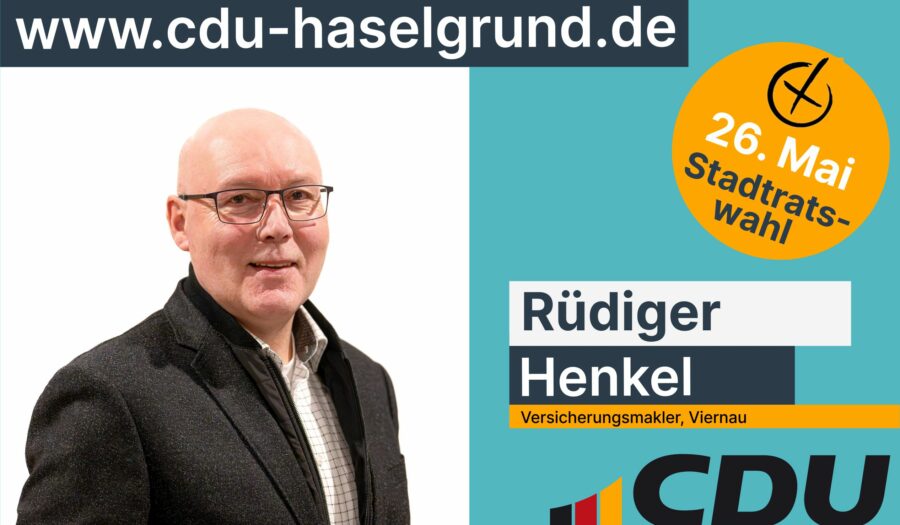 CDU Kandidiat für den Stadtrat Steinbach-Hallenberg Rüdiger Henkel