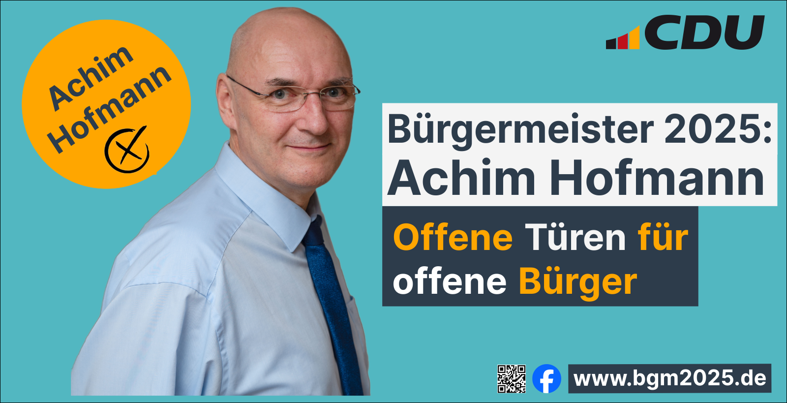 Bürgermeister 2025: Achim Hofmann - Offene Türen für Offene Bürger