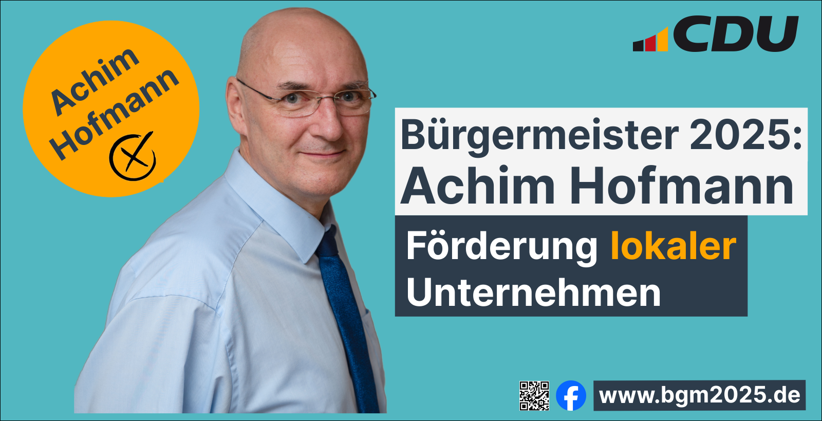 Bürgermeister 2025 Achim Hofmann - Lokale Unternehmen fördern