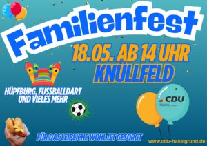 Familienfest 18.05.2025 Knüllfeld Steinbach-Hallenberg