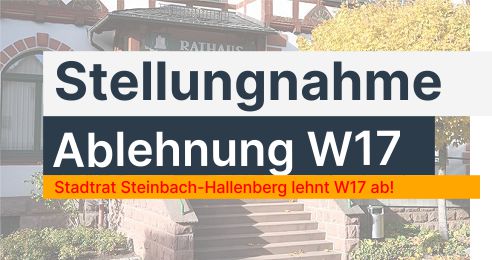 Stadtrat Steinbach-Hallenberg lehnt W17 ab
