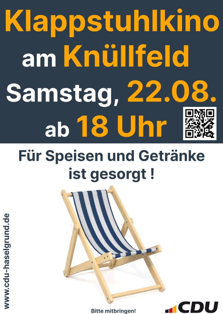 Klappstuhlkino 2026 22.08.2026 Knüllfeld Steinbach-Hallenberg