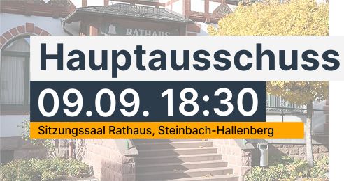 Ladung zum HFA 09.09.2026 Steinbach-Hallenberg